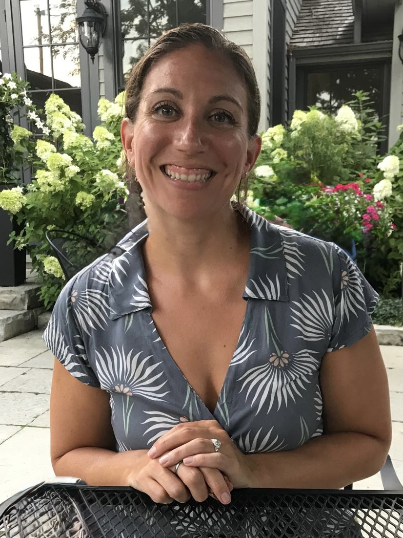 CTS Aero Vice President woman smiling with floral shirt